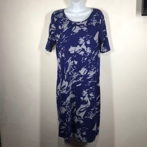 LuLaRoe blue and gray dress size xl